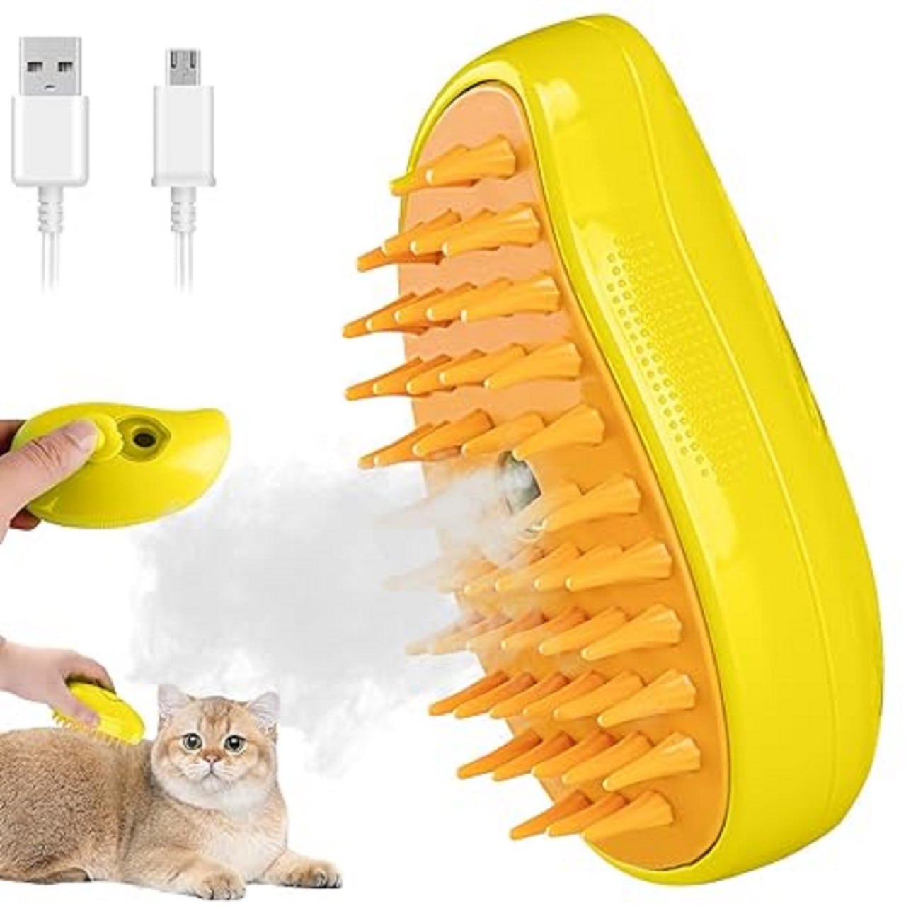 Pet steam brush