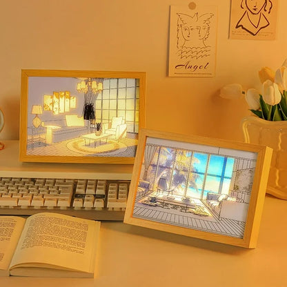 LED 3D painting photo frame(1 piece)
