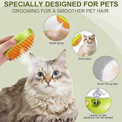 Pet steam brush